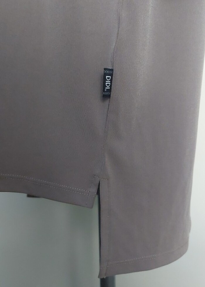 Krep licrali elbise degaje yaka M beden - Görsel 3