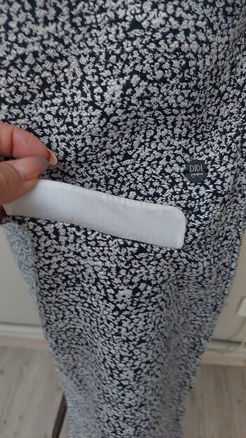 Özel dokulu casuel elbise .L beden - Görsel 3