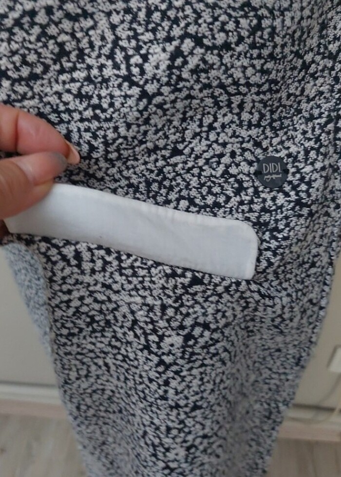 Özel dokulu casuel elbise .L beden - Görsel 3