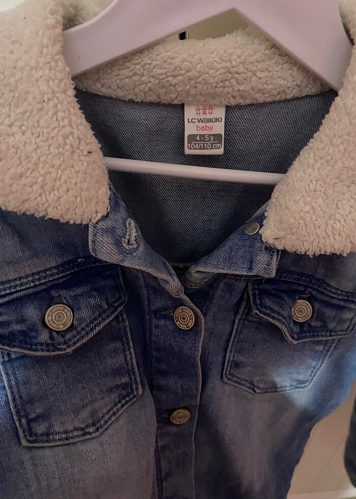 Kız çocuk kot ceket - Görsel 3