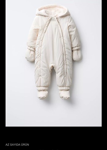 Beyaz Kürklü Bebek Kız Tulumu - Görsel 4