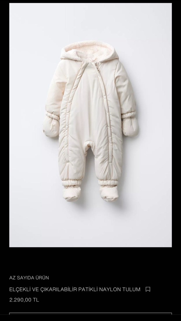 Beyaz Kürklü Bebek Kız Tulumu - Görsel 4