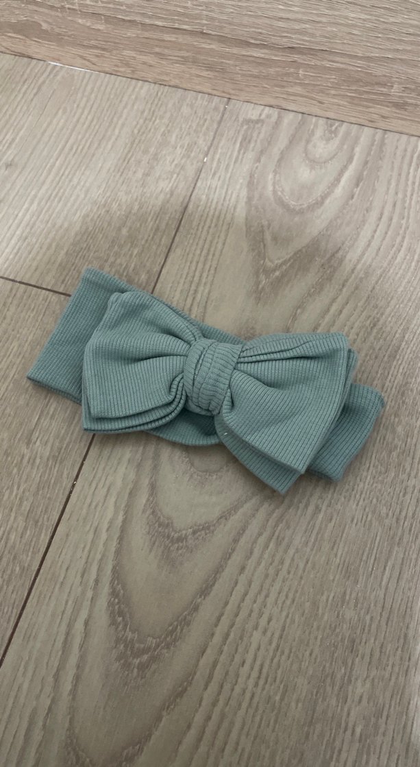 Yeşil Keten Kız bebek  Takımı - Görsel 5