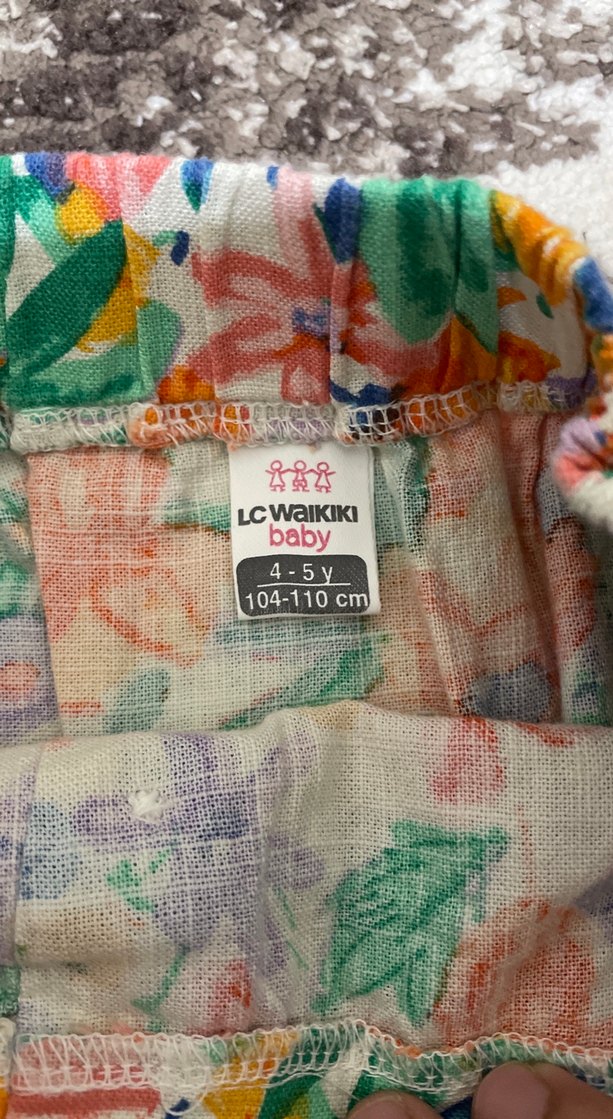 Çiçek Desenli Renkli Kız Eteği - Görsel 4