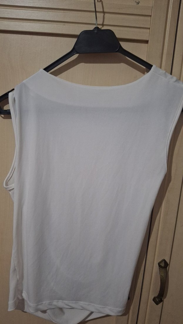 Happines Kolsuz Dökümlü Keten Bluz - Görsel 2