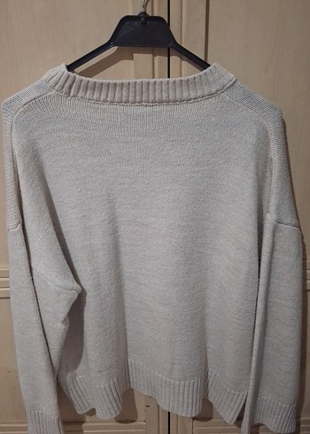 Madmext Gri Kadın Örgü Bisiklet Yaka Kazak - Görsel 2