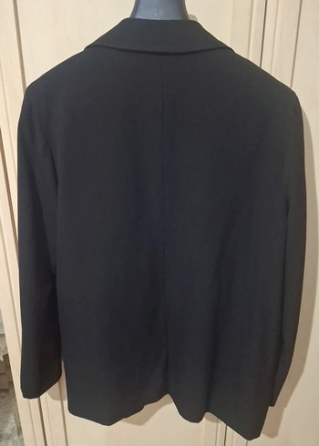 Defacto Siyah Kadın Ofis Blazeri, Düğmeli, Normal Boy - Görsel 2