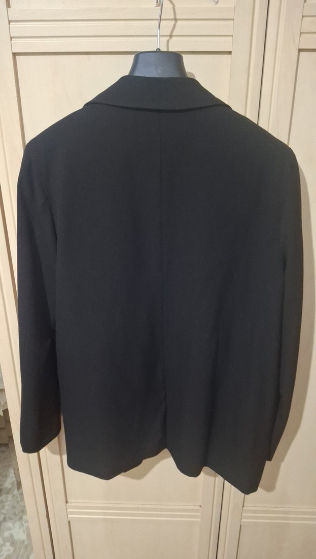 Defacto Siyah Kadın Ofis Blazeri, Düğmeli, Normal Boy - Görsel 2