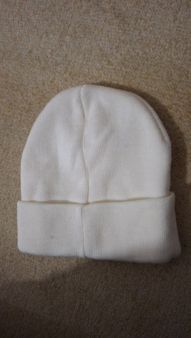 Beyaz Örgü Kadın Bere - Görsel 2