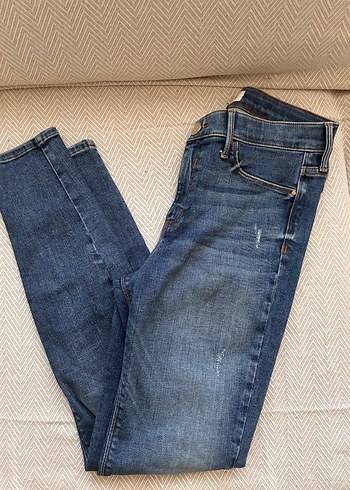 River Island River İsland Lacivert Dar Paca Jean