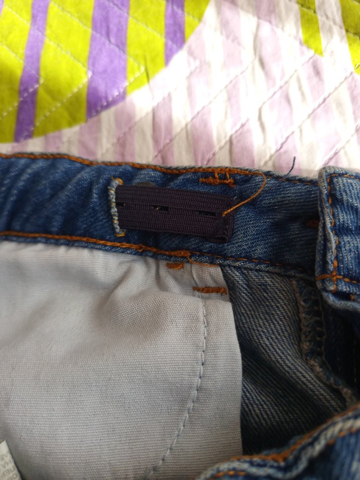 Kadın Renkli Yırtık Denim Mini Şort - Görsel 4