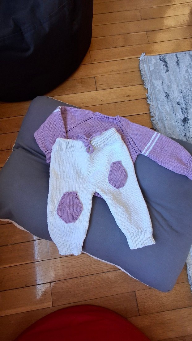 Mor Triko  Bebek Takım - Görsel 2