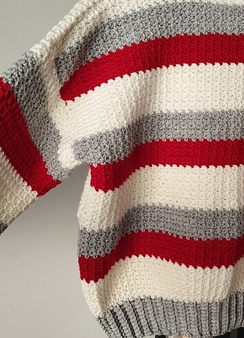 Örgü crop kazak - Görsel 7