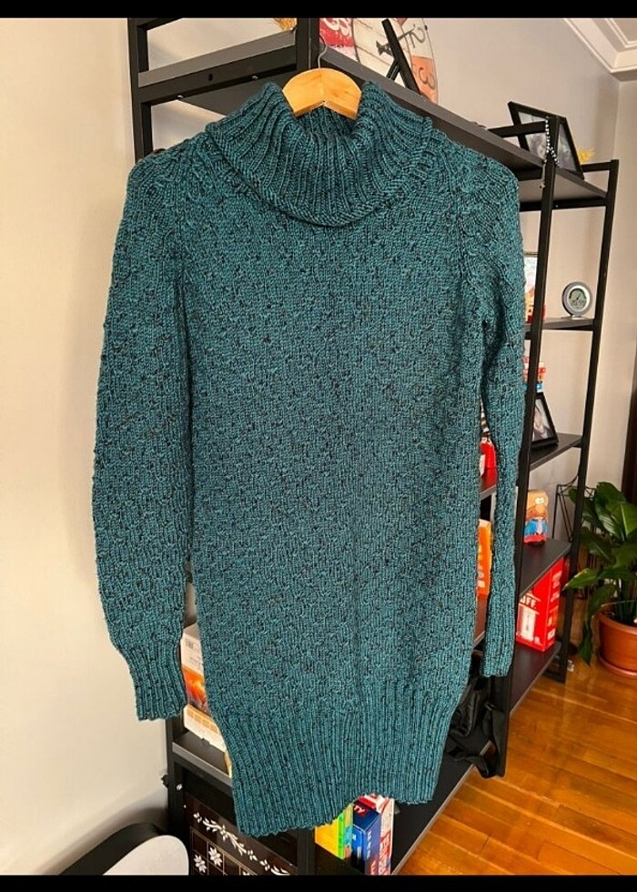 Örgü mini elbise - Görsel 4