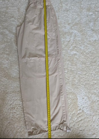 38 Beden LC Waikiki Kadın Bej Beli Lastikli Paraşüt Pantolon