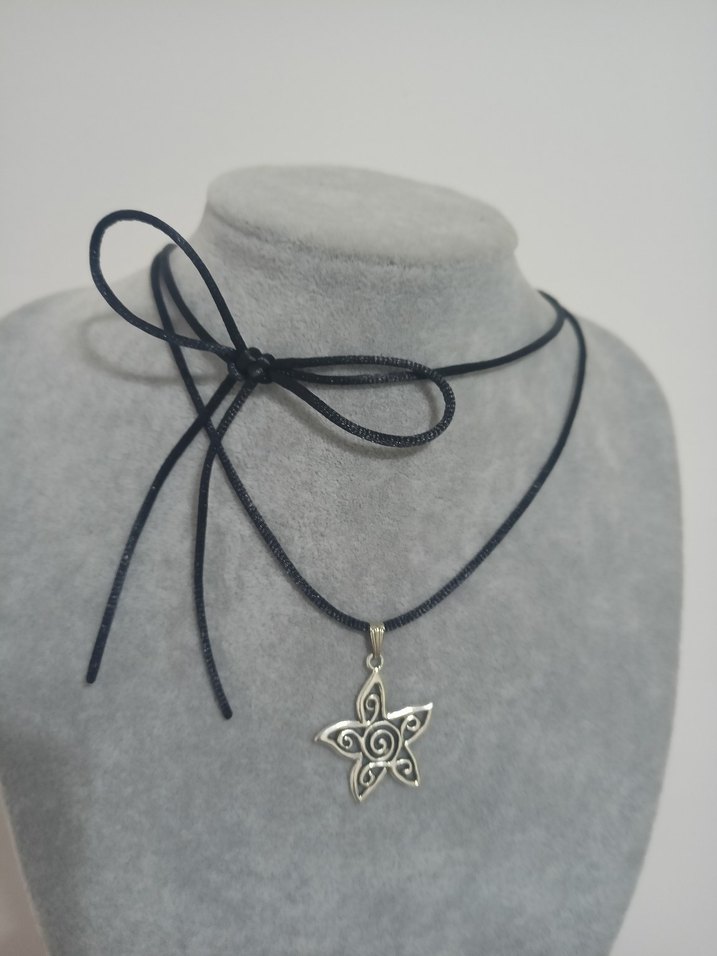 Spiralli Yıldız Kolye - Görsel 2