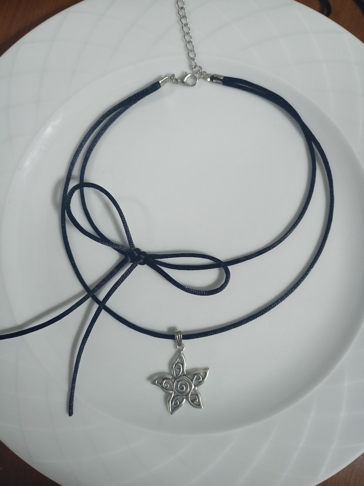 Spiralli Yıldız Kolye - Görsel 4