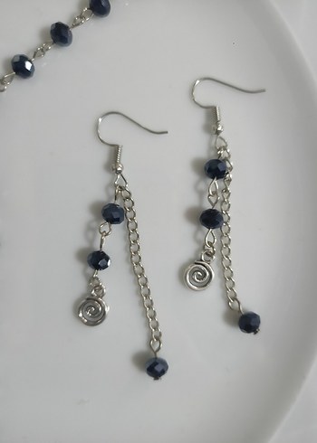 Spiralli kolye bileklik set - Görsel 3