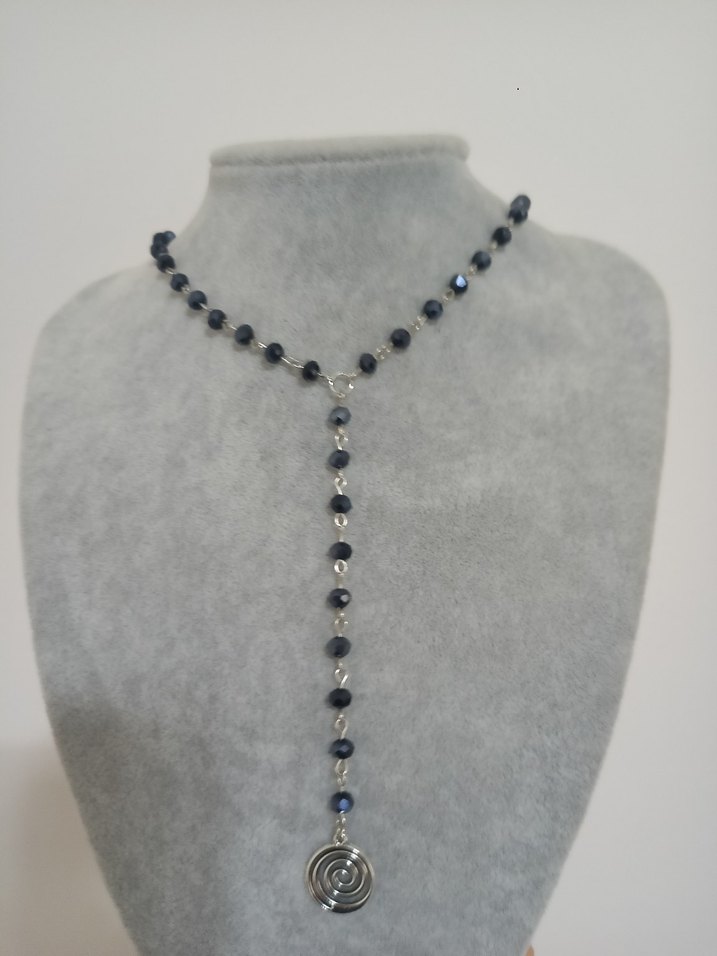 Spiralli kolye bileklik set - Görsel 5