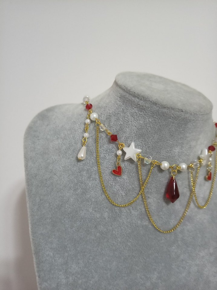 Red Y2k kolye - Görsel 2