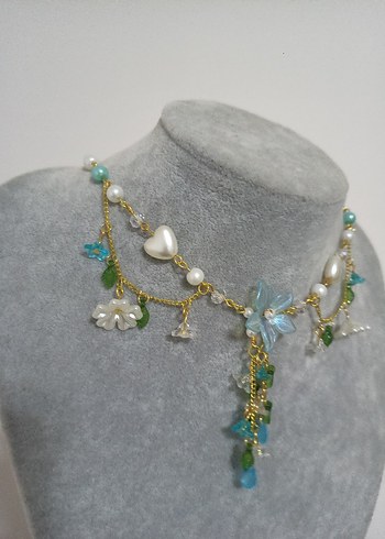 Fairycore blue kolye - Görsel 3