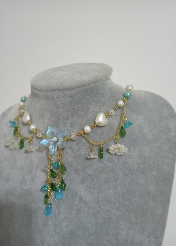 Fairycore blue kolye - Görsel 2