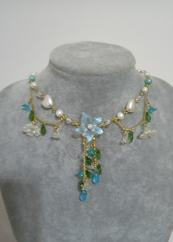 Fairycore blue kolye - Görsel 5