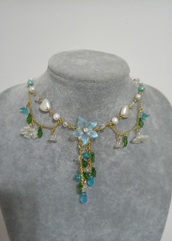 Fairycore blue kolye - Görsel 4