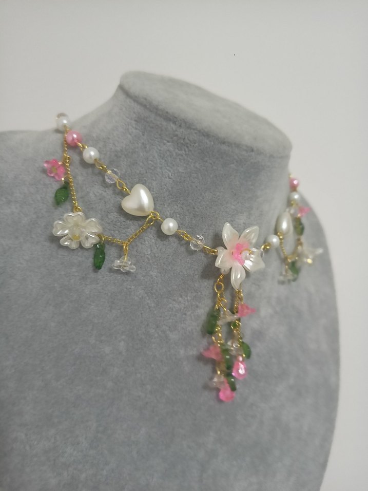 Pink Fairycore Kolye - Görsel 2