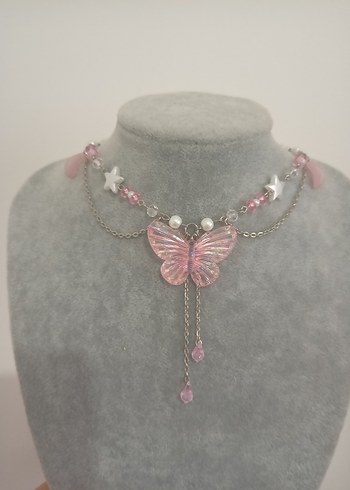 Butterfly Y2k kolye - Görsel 2