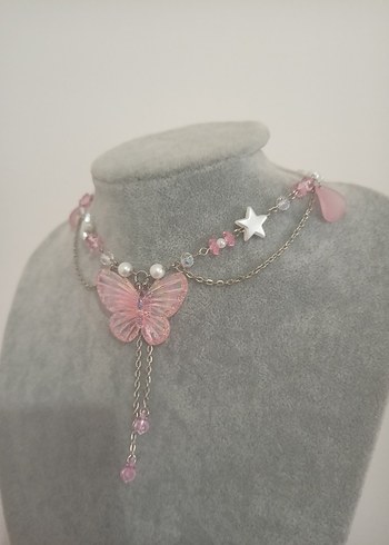 Butterfly Y2k kolye - Görsel 5