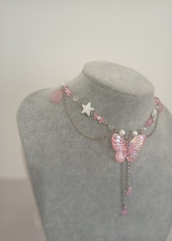 Butterfly Y2k kolye - Görsel 6