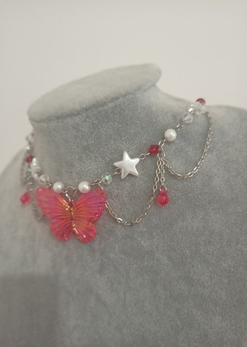 Butterfly Y2k kolye - Görsel 3