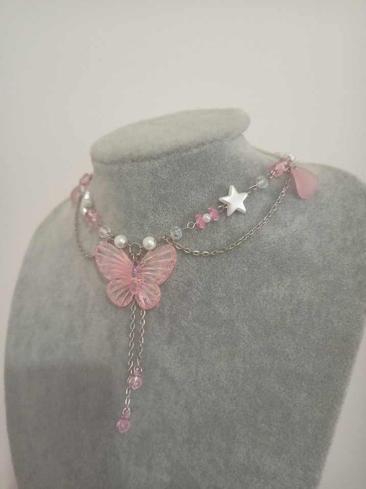 Butterfly Y2k kolye - Görsel 5