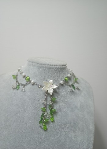 Green Fairycore kolye - Görsel 5