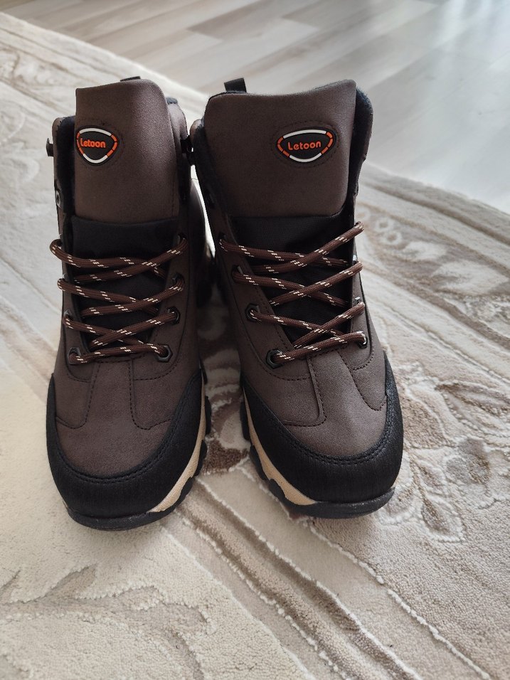 LETOON  Kahverengi Bağcıklı Erkek Botu - Görsel 2