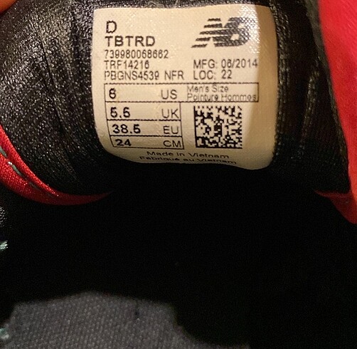 38,5 Beden çeşitli Renk New Balance Kadın Spor Ayakkabı
