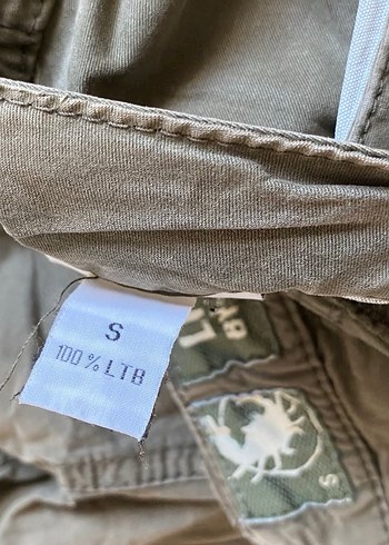 Bej Keten Düğmeli Erkek Şort - Görsel 4