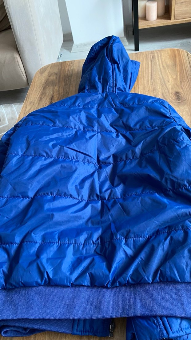 Mavi Fermuarlı Erkek Çocuk Mont - Görsel 3