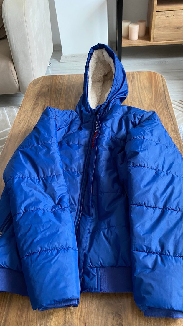 Mavi Fermuarlı Erkek Çocuk Mont - Görsel 2