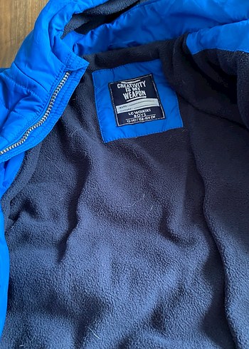 Parlak Mavi Erkek Çocuk Fermuarlı Mont - Görsel 2