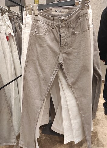Gri kot pantolon 