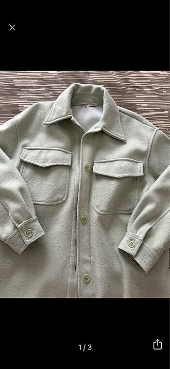 Pull and Bear Mint yeşili ceket