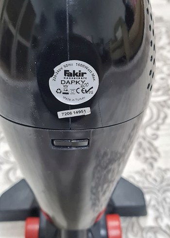 Fakir darky dikey süpürge 1600 waat adet fiyatı 950 - Görsel 10