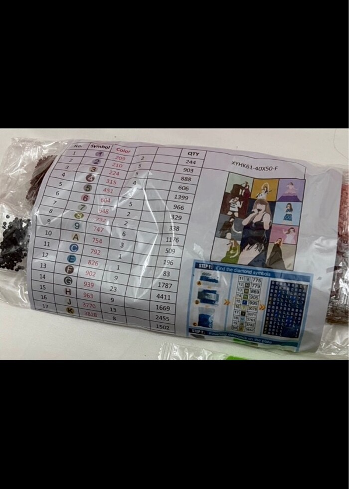 Taylor swift boncuk tablo - Görsel 2