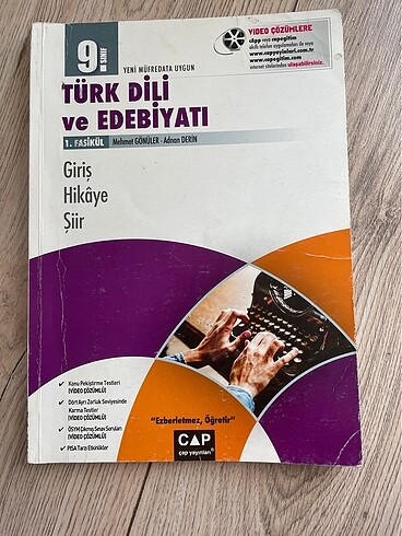  9. Sınıf edebiyat çap yayınları