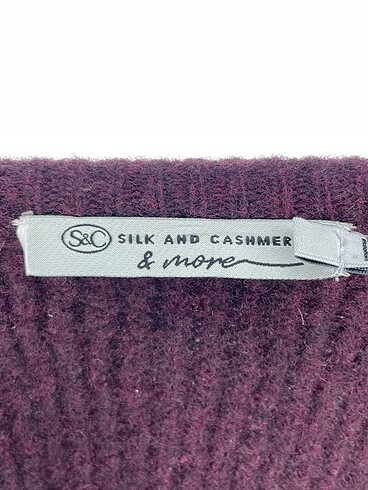 xl Beden bordo Renk Silk & Cashmere Hırka %70 İndirimli.