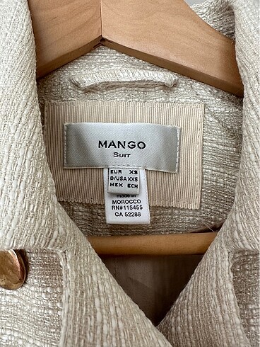 xs Beden ten rengi Renk Mango bayan ceket