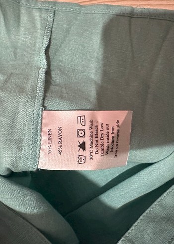 m Beden turkuaz Renk Düğmeli Turkuaz Uzun Gömlek