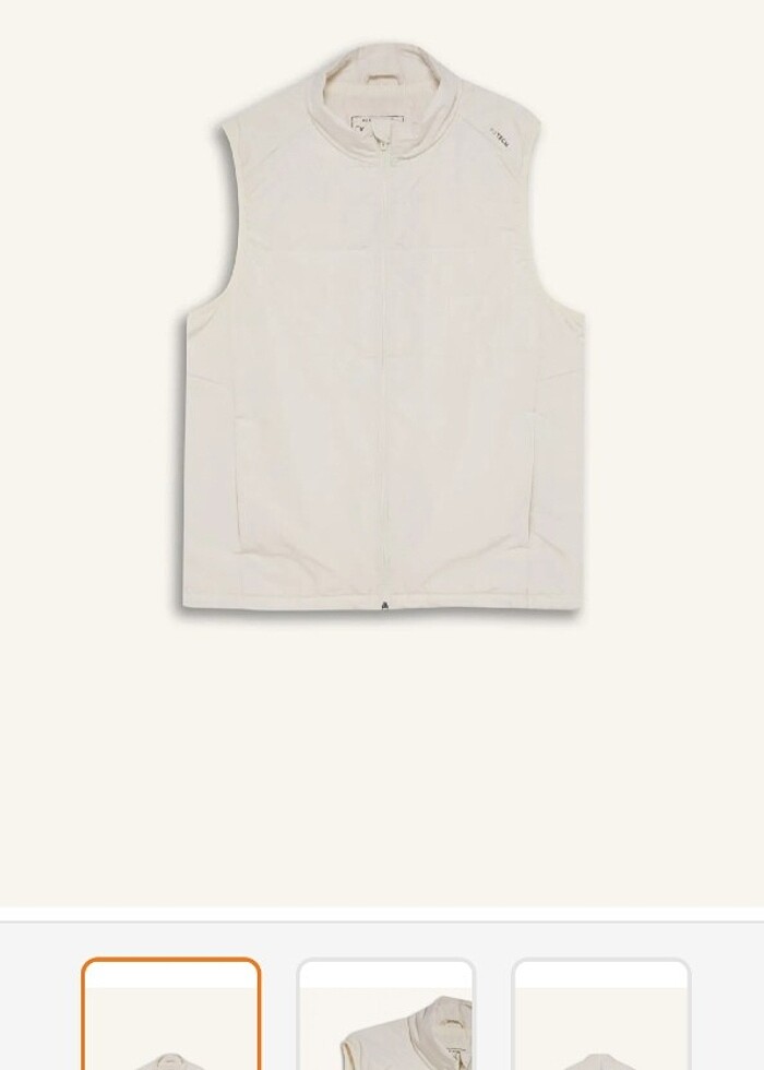 Beyaz xl yelek unisex  - Görsel 3